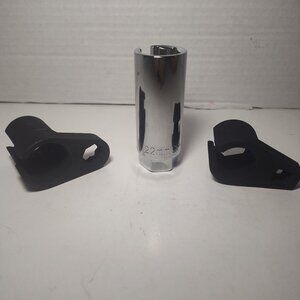 22mm O2 Oxygen Sensor Socket Tool Set w/ Wire Inserts + Fitted Storage Case